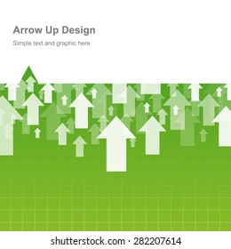 Business and finance form design arrow up