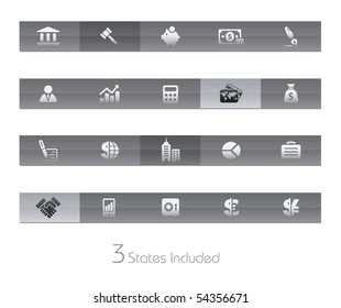 Business & Finance // Gelbar Series  +++ It includes 3 buttons states in different layers.  +++