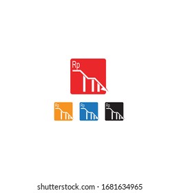 Imagen vectorial del logotipo del gráfico de finanzas empresariales