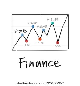 Business finance graph vector