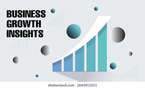 Business Finance Growth Chart with Arrow – Financial Data Analysis Bar Graph Vector, Grow Vector Icon Vector, Graph with increase report Bar diagram with rise progress Vector illustration