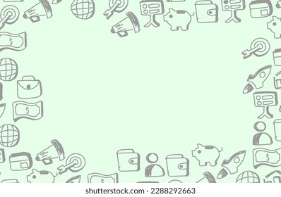 business and finance hand drawn background