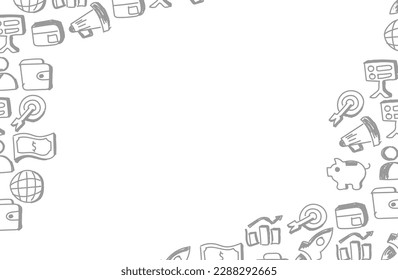 business and finance hand drawn background