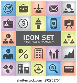 business finance icon for artwork