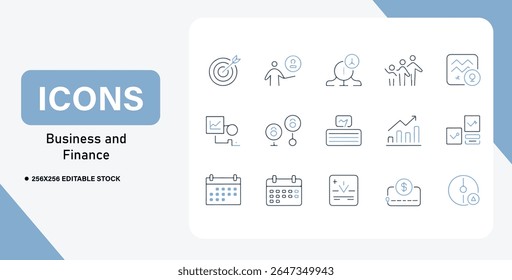 Business and Finance icon bundle