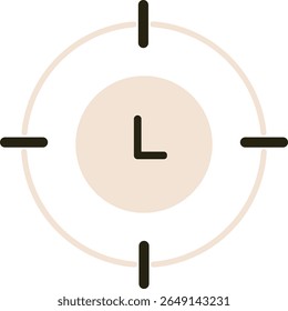 Business and Finance Icon- clock target icon