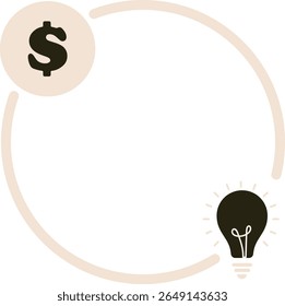Business and Finance Icon- investment diagram