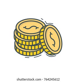 Business Finance Icon Money Coins