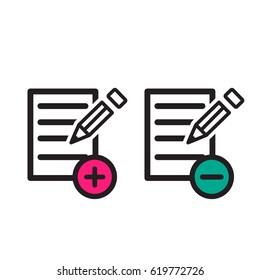 business and finance icon plan note