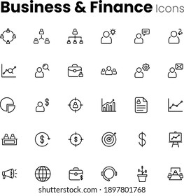 Business And Finance Icon Set