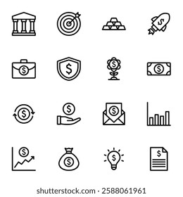 Business and Finance icon set