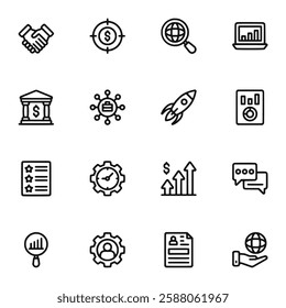 Business and Finance icon set