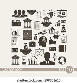 Business and Finance icon set.