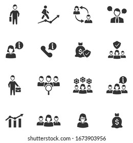 Business and Finance Icon Set 5 - Grey Version