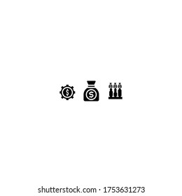 Diseño de conjunto de iconos de negocios y finanzas con diseño de línea simple