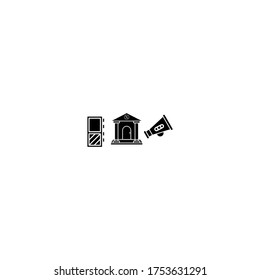 Business and Finance icon set design with simple line art design