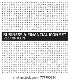 Business and finance icon set design