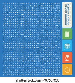 Business and finance icon set design,clean vector