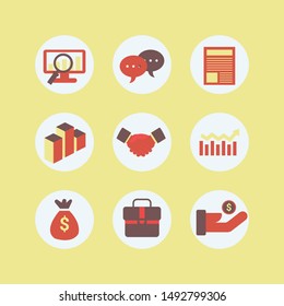 Business and finance icon set - Illustration.