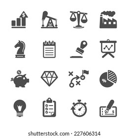 business and finance icon set, vector eps10