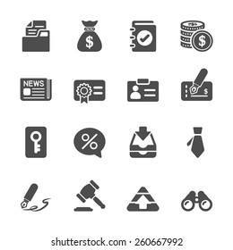 business and finance icon set, vector eps10.