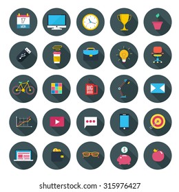 Business and finance icon set. Vector illustration