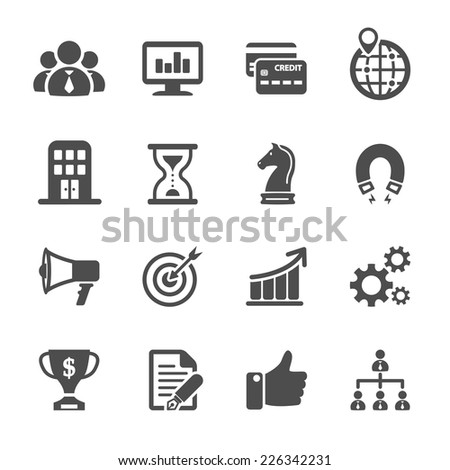 business and finance icon set, vector eps10