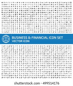 Business and finance icon set,clean vector