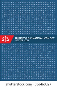 Business and finance icon set,clean vector