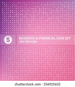 Business and finance icon set,clean vector