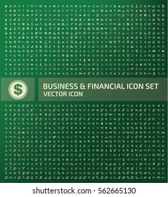 Business and finance icon set,clean vector