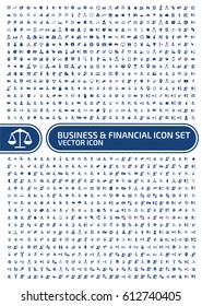 Business and finance icon set,clean vector