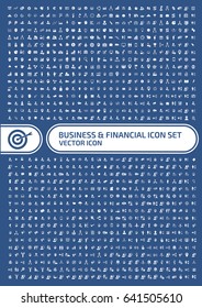 Business and finance icon set,clean vector