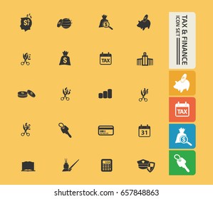 Business and finance icon set,clean vector