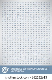 Business and finance icon set,clean vector