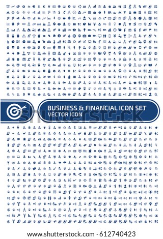 Business and finance icon set,clean vector