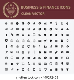 
Business and finance icon set,vector