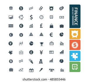Business and finance icon set,vector