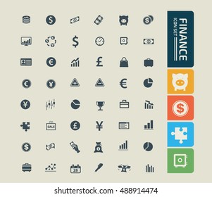 
Business and finance icon set,vector