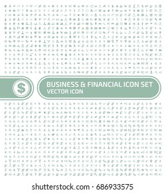 Business and finance icon set,vector