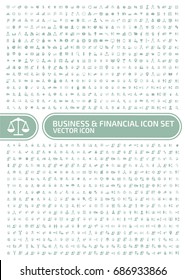 Business and finance icon set,vector