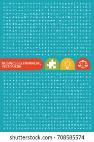 Business and finance icon set,vector