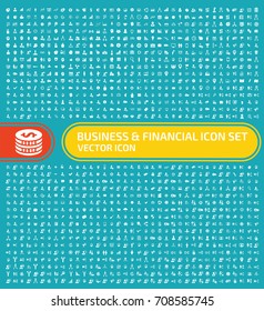 Business and finance icon set,vector