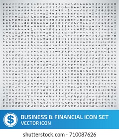 Business and finance icon set,vector