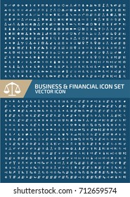 Business and finance icon set,vector