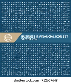 Business and finance icon set,vector