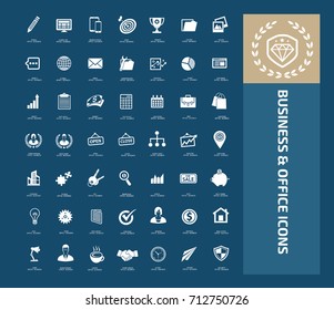Business and finance icon set,vector
