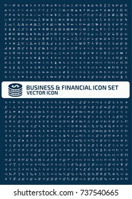 Business and finance icon set,vector