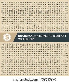 Business and finance icon set,vector
