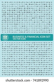 Business and finance icon set,vector